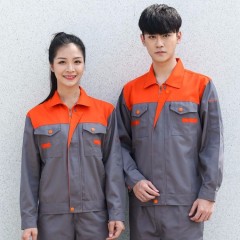 春秋長(zhǎng)袖工作服男女上衣加厚維修工廠車間定制汽修廠服勞保服單件上衣