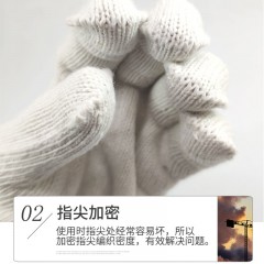 【高品質】手套勞保線手套耐磨加厚棉線手套工地搬運防護手套批發(fā)