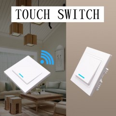 遙控開關(guān)面板無線雙控開關(guān)免布線智能雙控燈具220v單路86型隨意貼