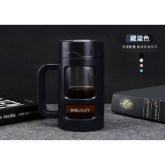 高檔玻璃杯凈品康男女過(guò)濾水杯耐熱防摔辦公杯茶杯子