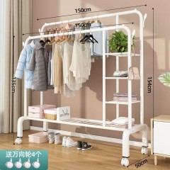 晾衣架落地家用臥室內(nèi)曬掛架子陽臺(tái)學(xué)生宿舍折疊簡(jiǎn)易置物涼衣服桿