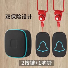老人呼叫器無線家用病人門鈴遠(yuǎn)程遙控一鍵緊急報警求救平安鐘按鈴